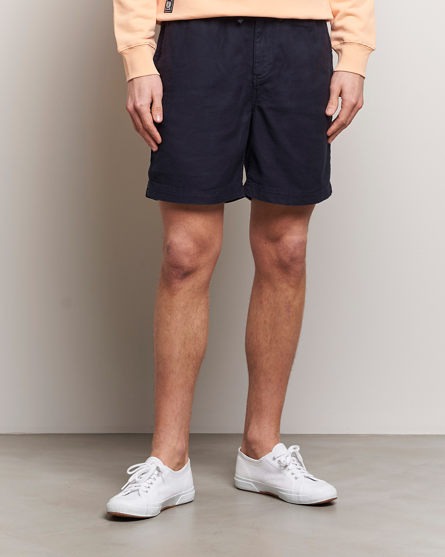 Men | Shorts | Morris | Fenix Linen Shorts Navy