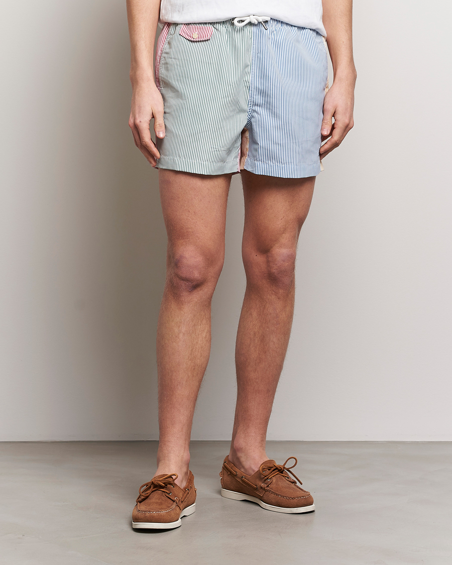 Men | Swimwear | Morris | Mixed Stripe Bathing Trunks Off White