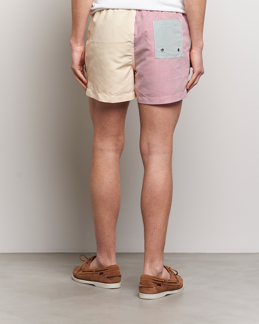 Men | Swimwear | Morris | Mixed Stripe Bathing Trunks Off White