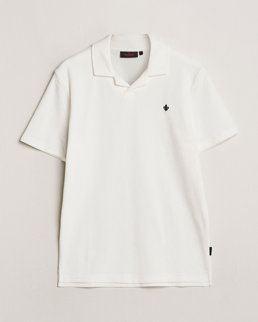Men | Polo Shirts | Morris | Delon Terry Jersey Polo Off White