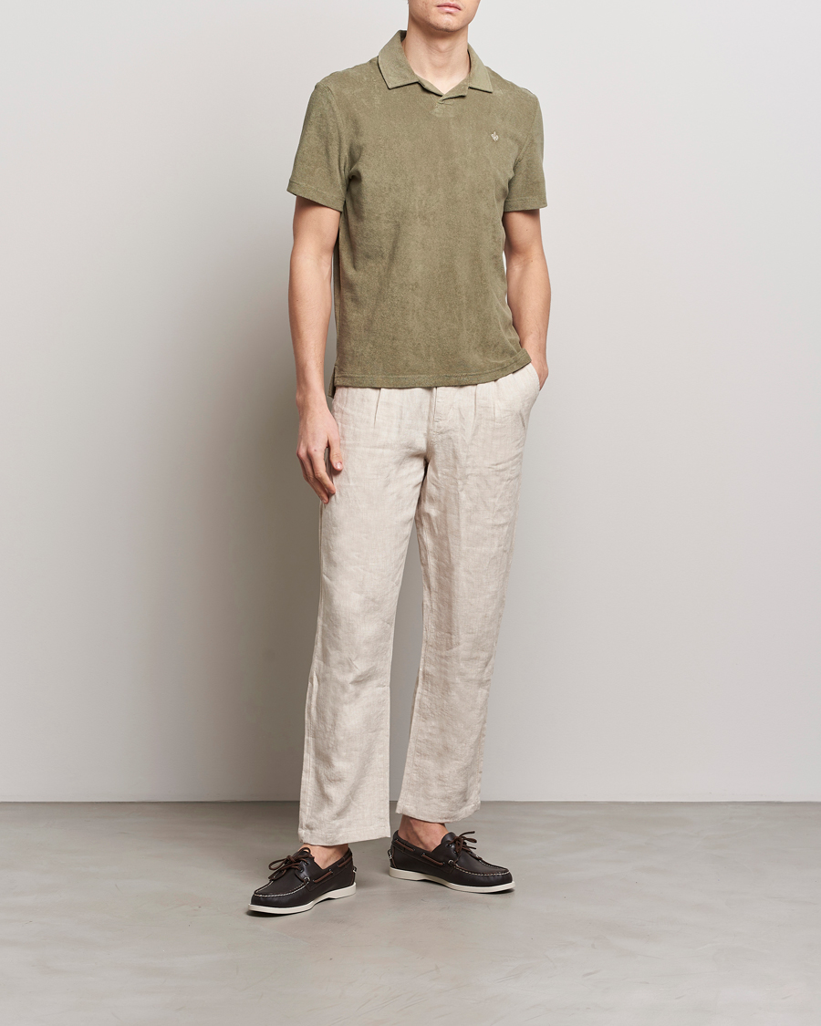 Men | Polo Shirts | Morris | Delon Terry Jersey Polo Olive