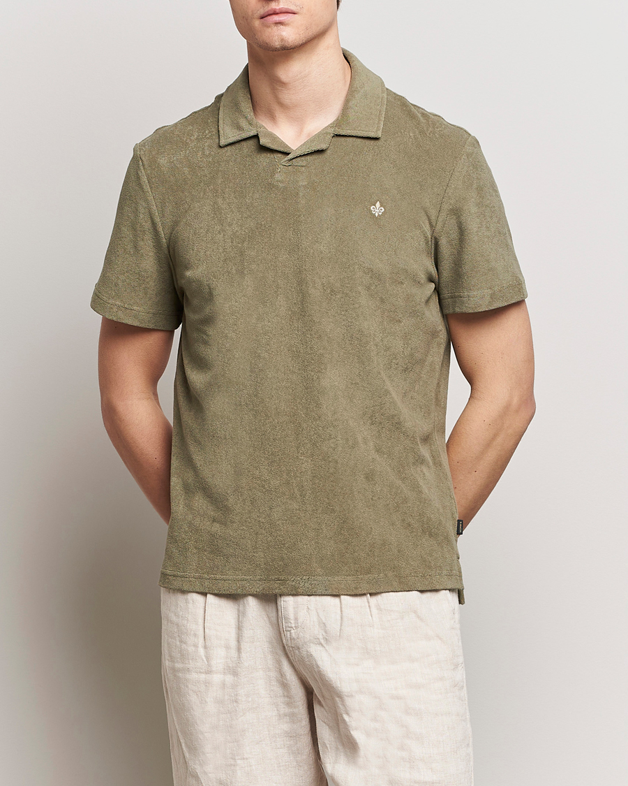 Men | Polo Shirts | Morris | Delon Terry Jersey Polo Olive