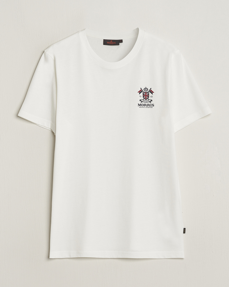 Men | T-Shirts | Morris | Crew Neck Cotton T-Shirt Off White