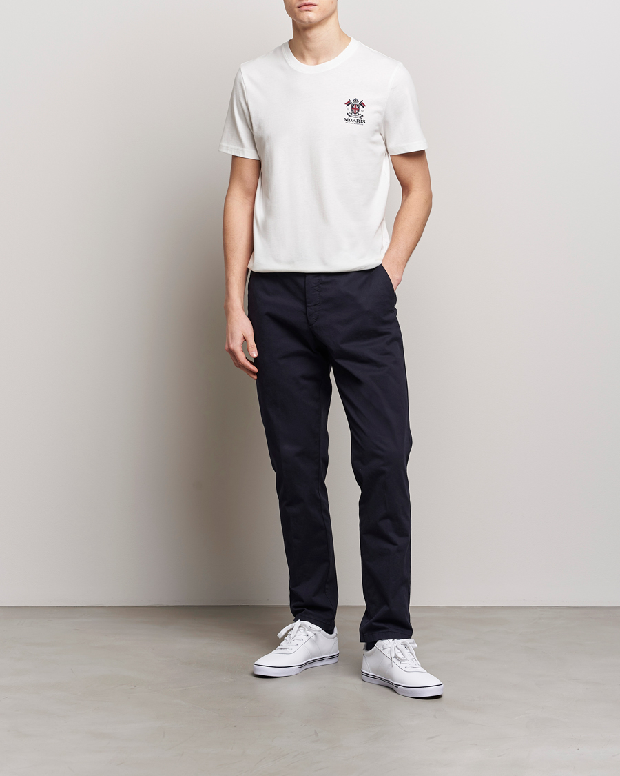 Men | T-Shirts | Morris | Crew Neck Cotton T-Shirt Off White