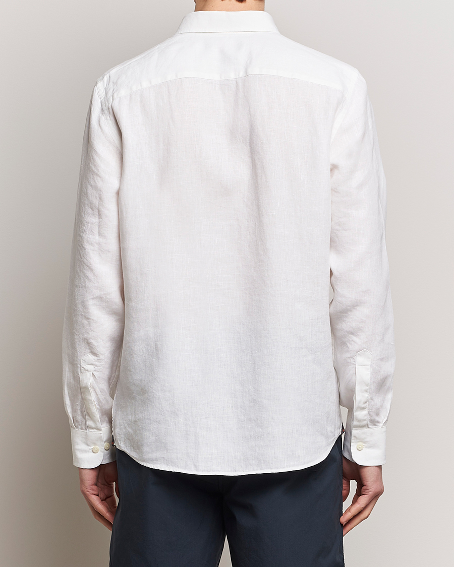 Men | Shirts | Morris | Douglas Linen Button Down Shirt White