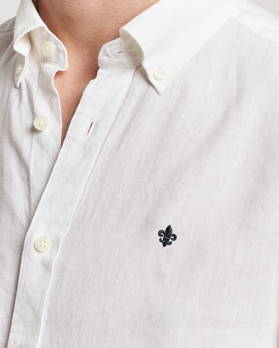 Men | Shirts | Morris | Douglas Linen Button Down Shirt White
