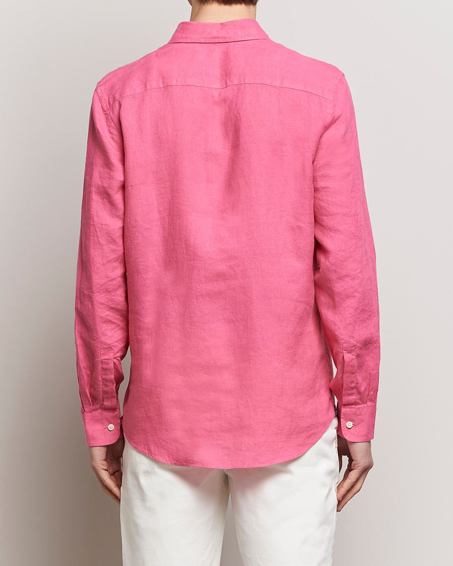 Men | Shirts | Morris | Douglas Linen Button Down Shirt Cerise