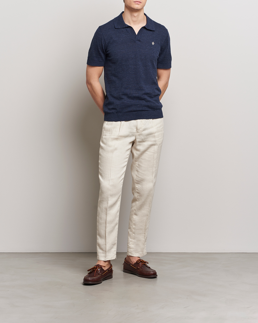 Men | Polo Shirts | Morris | Randall Cotton Resort Polo Navy