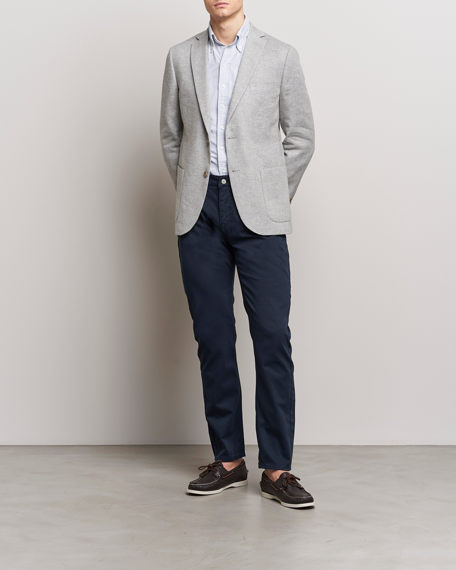 Men | Blazers | Morris | Hayes Linen Herringbone Blazer Grey