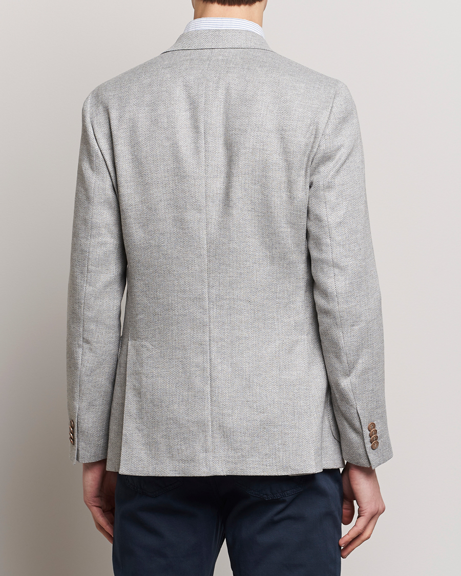 Men | Blazers | Morris | Hayes Linen Herringbone Blazer Grey