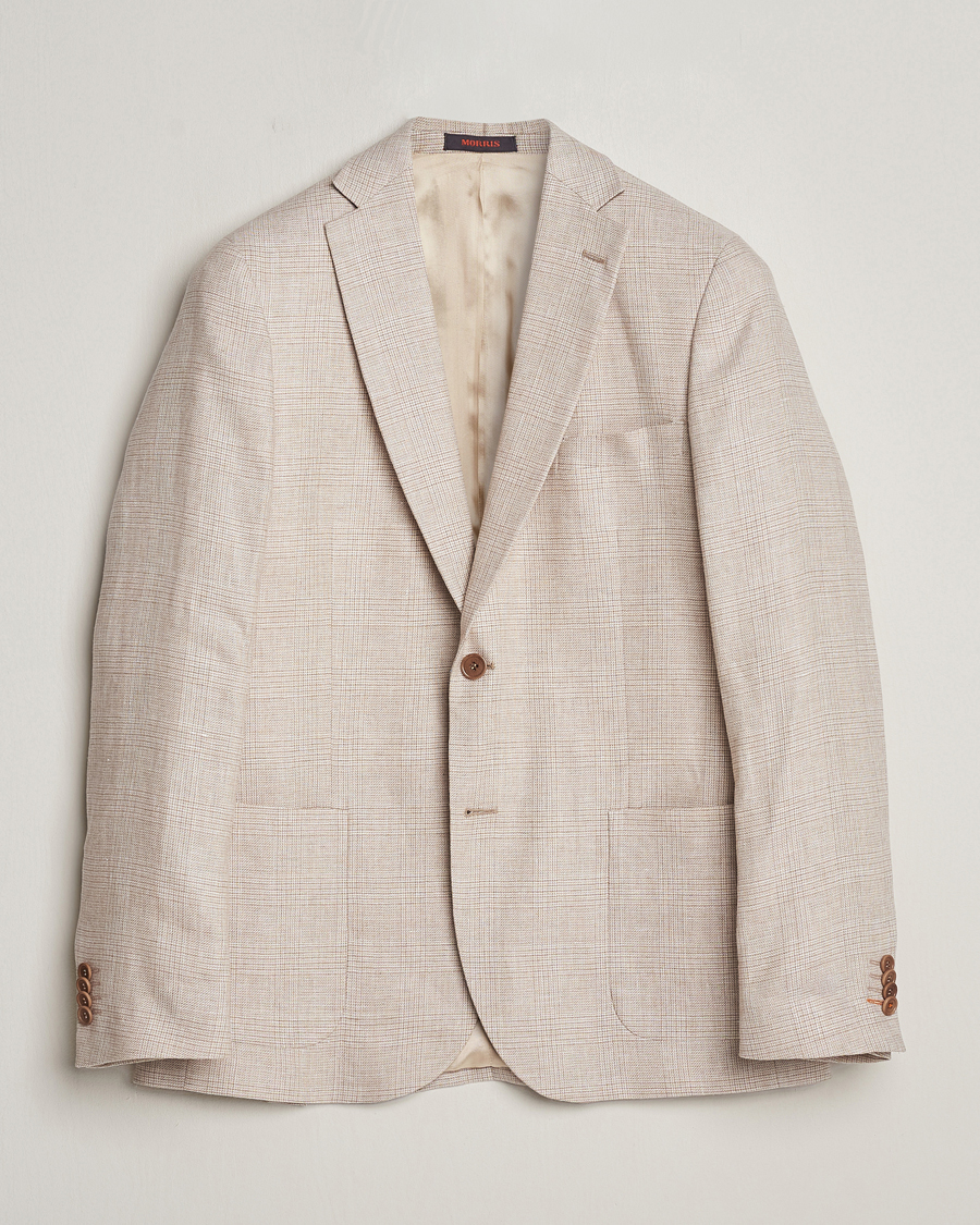 Men | Blazers | Morris | Archie Cotton Glencheck Blazer Khaki