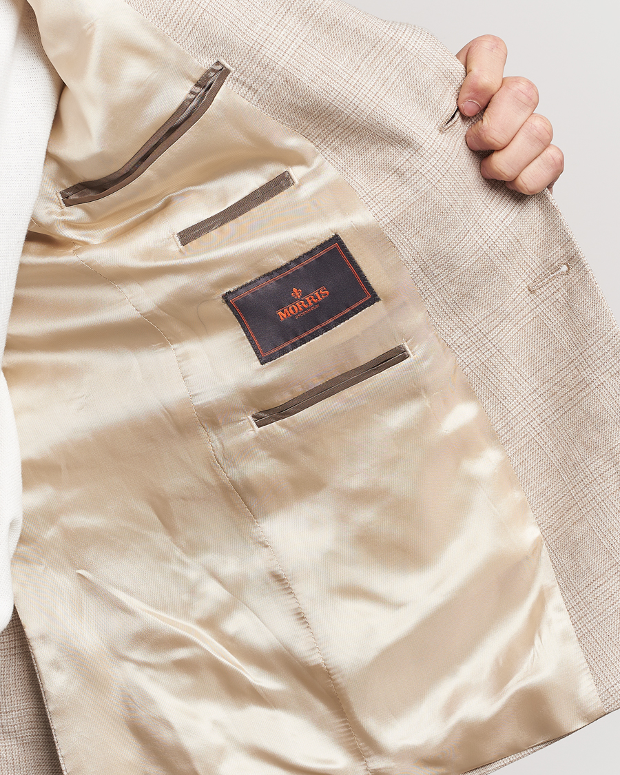 Men | Blazers | Morris | Archie Cotton Glencheck Blazer Khaki