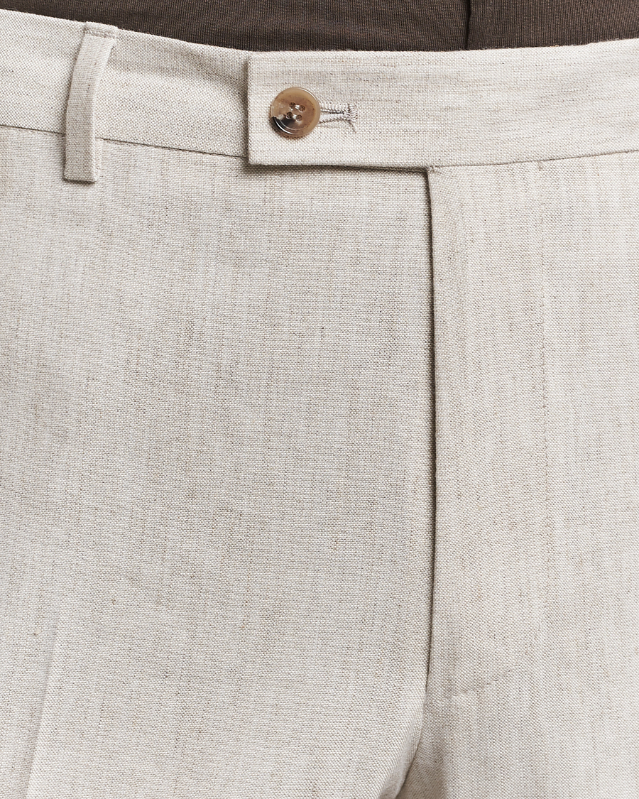 Men | Trousers | Morris | Bobby Linen Suit Trousers Khaki