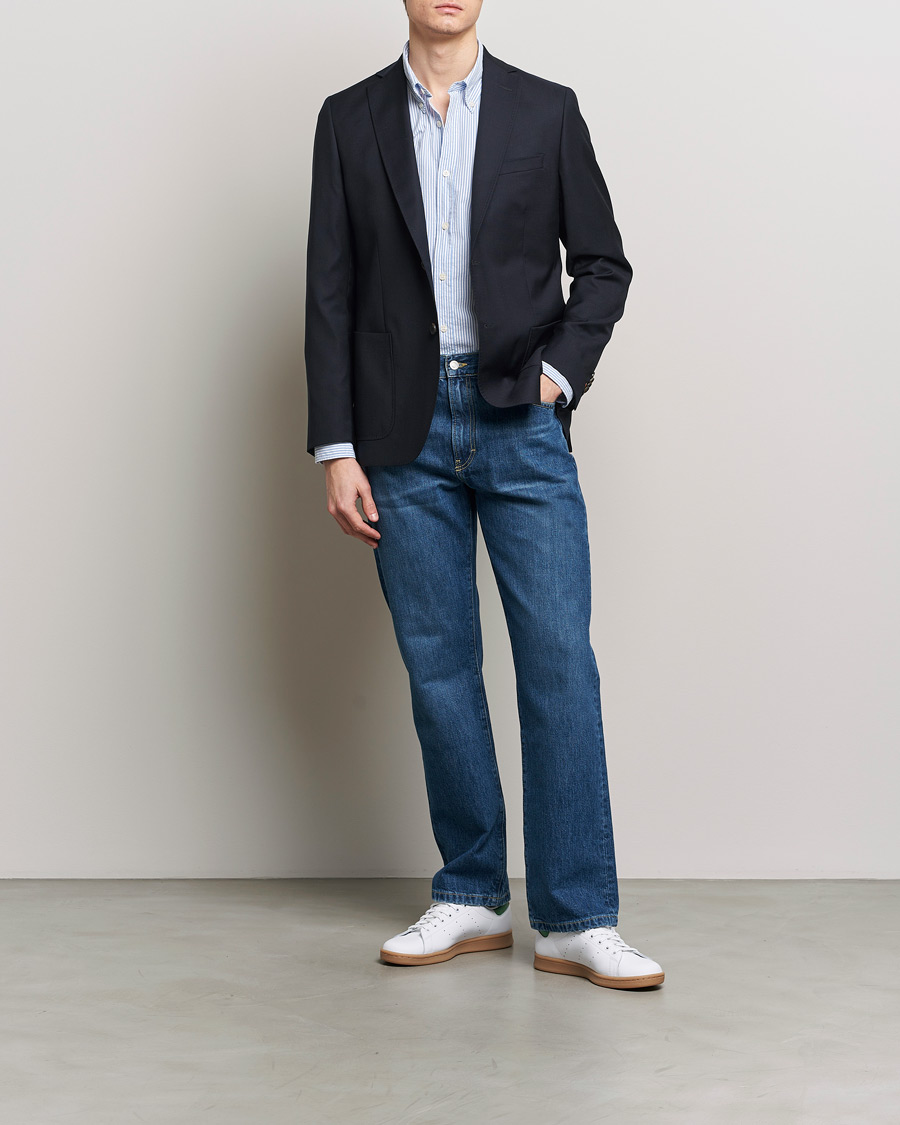 Men | Blazers | Morris | Archie Navy Light Wool Blazer Navy