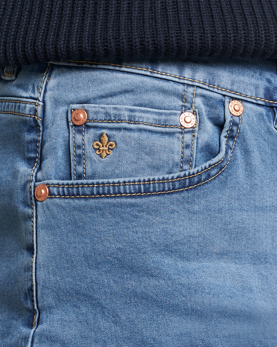 Men | Jeans | Morris | James Satin Jeans Light Blue