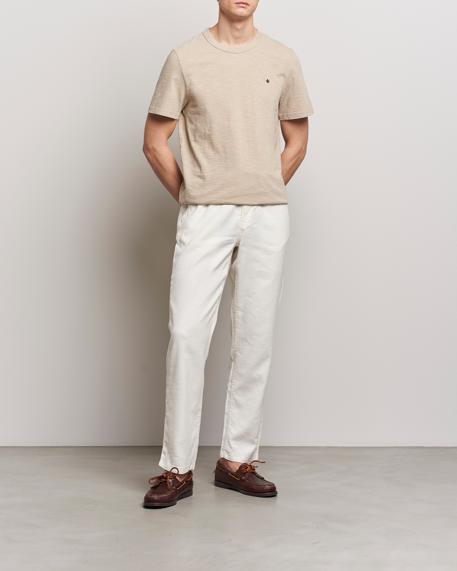 Men | T-Shirts | Morris | Watson Slub Crew Neck T-Shirt Khaki