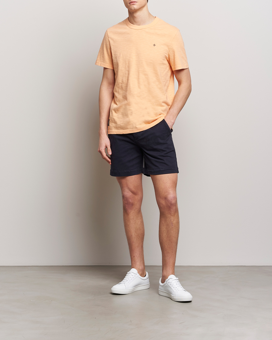 Men | T-Shirts | Morris | Watson Slub Crew Neck T-Shirt Orange
