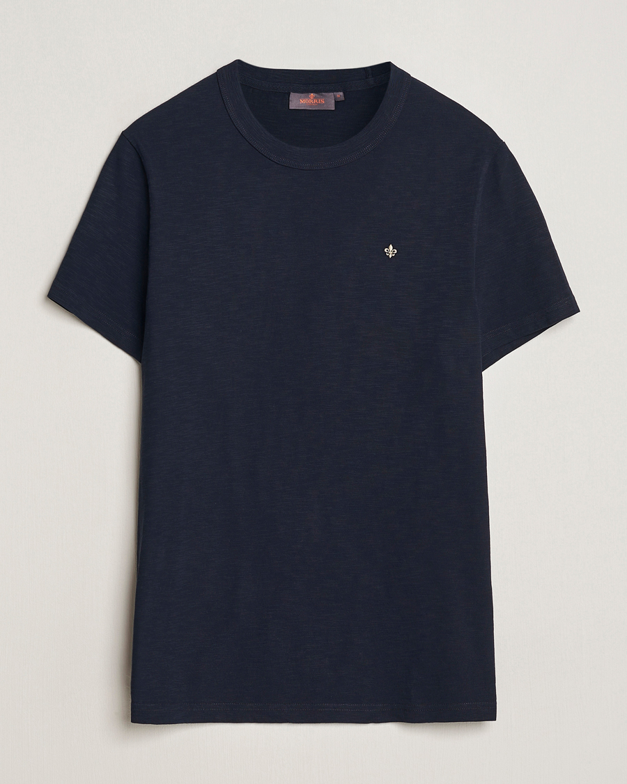 Men | T-Shirts | Morris | Watson Slub Crew Neck T-Shirt Old Blue