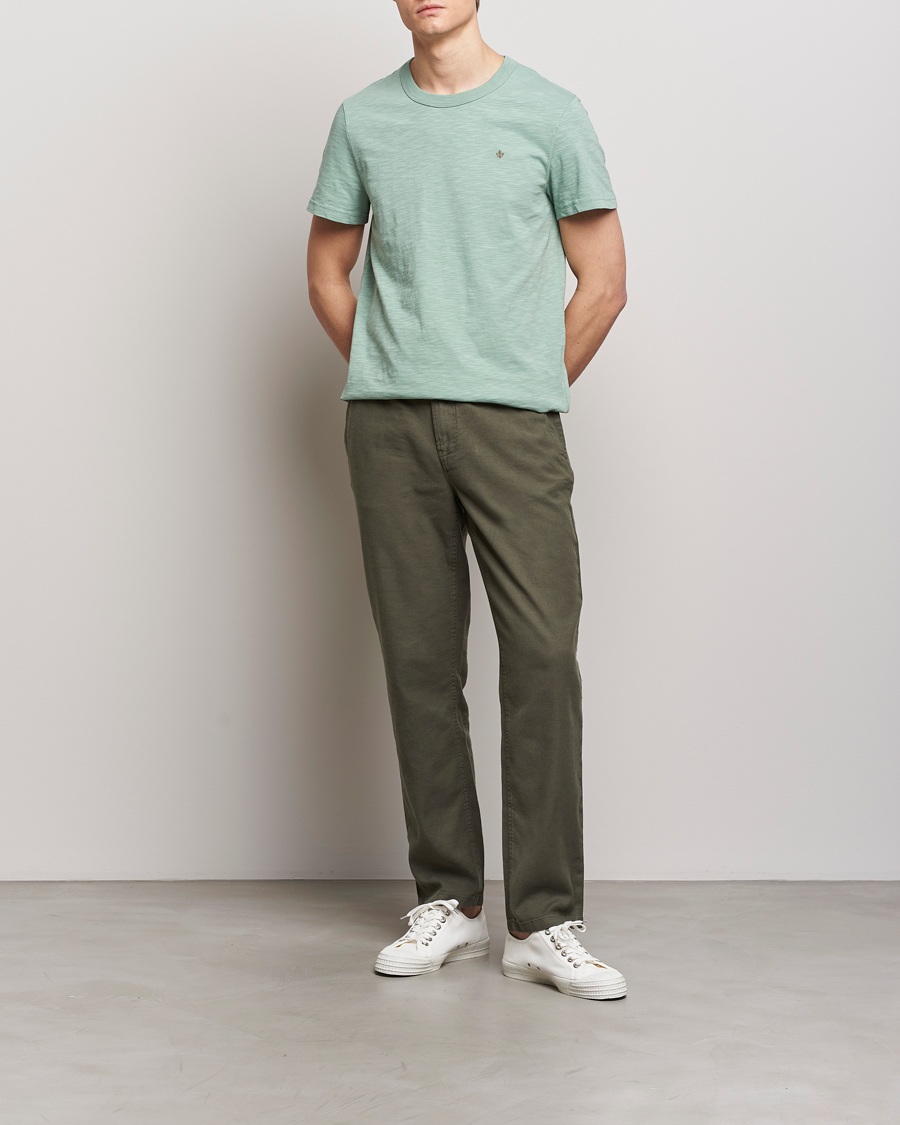 Men | T-Shirts | Morris | Watson Slub Crew Neck T-Shirt Light Green