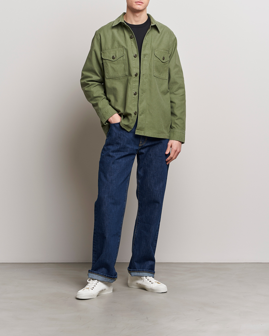 Men | Shirts | Filson | Reverse Sateen Jac-Shirt Washed Green