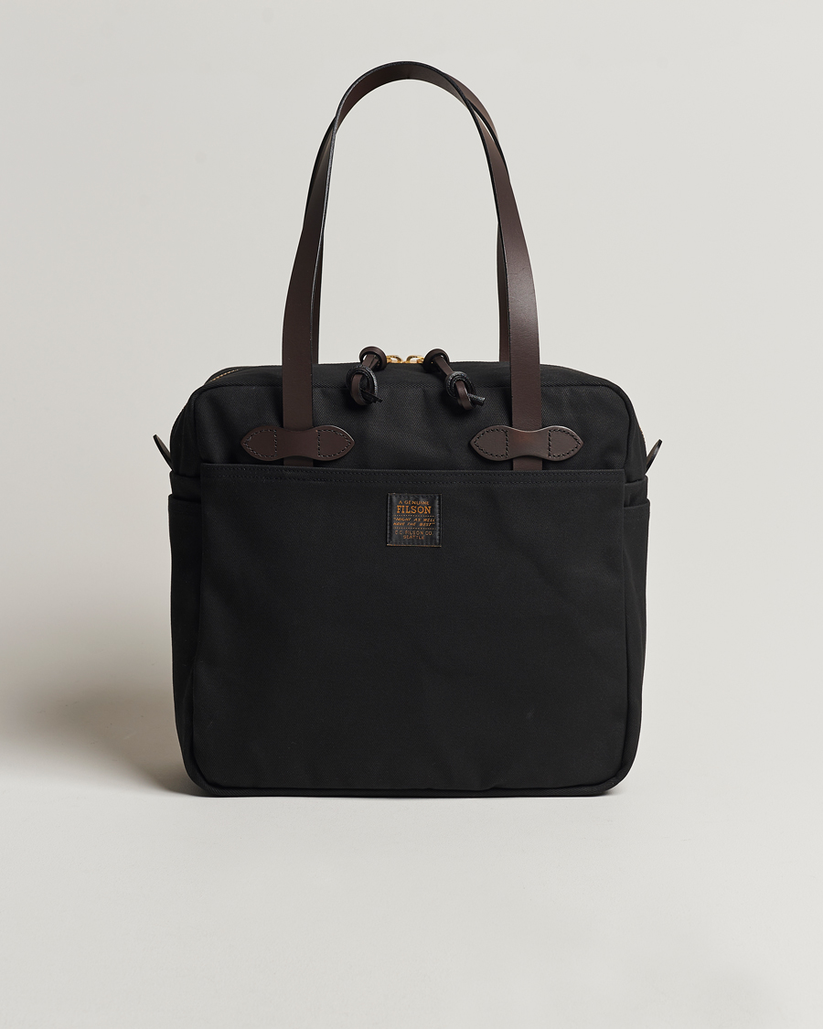 Men | Bags | Filson | Tote Bag With Zipper Black