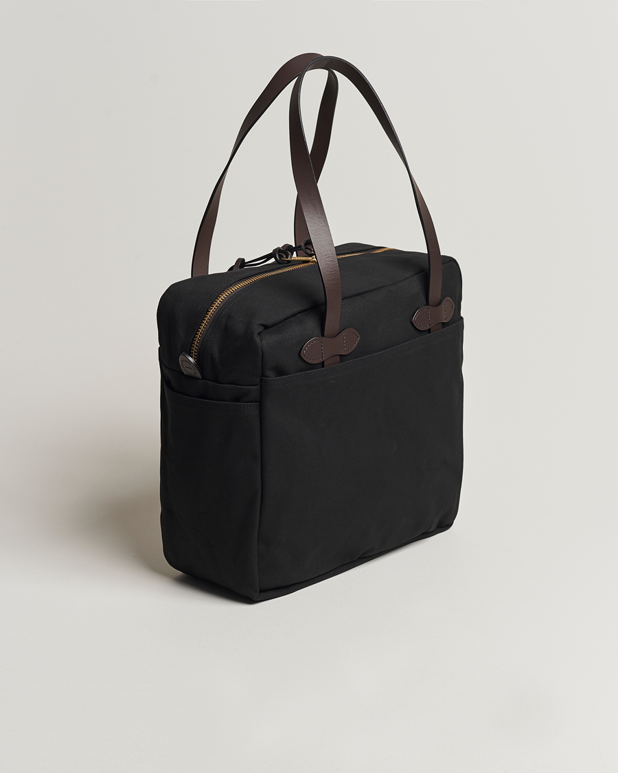 Men | Bags | Filson | Tote Bag With Zipper Black