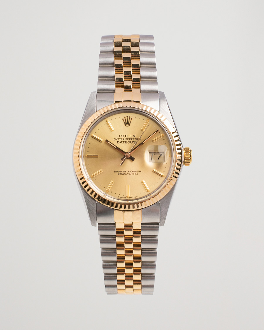 Men | Rolex Pre-Owned Datejust 16013 Oystert Perpetual G/S Silver | Rolex Pre-Owned | Datejust 16013 Oystert Perpetual G/S Silver