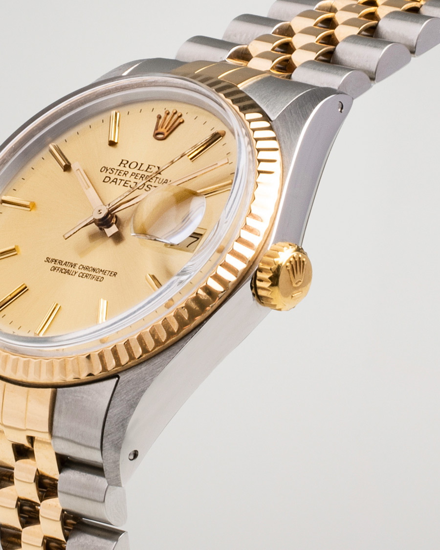 Men | Rolex Pre-Owned Datejust 16013 Oystert Perpetual G/S Silver | Rolex Pre-Owned | Datejust 16013 Oystert Perpetual G/S Silver