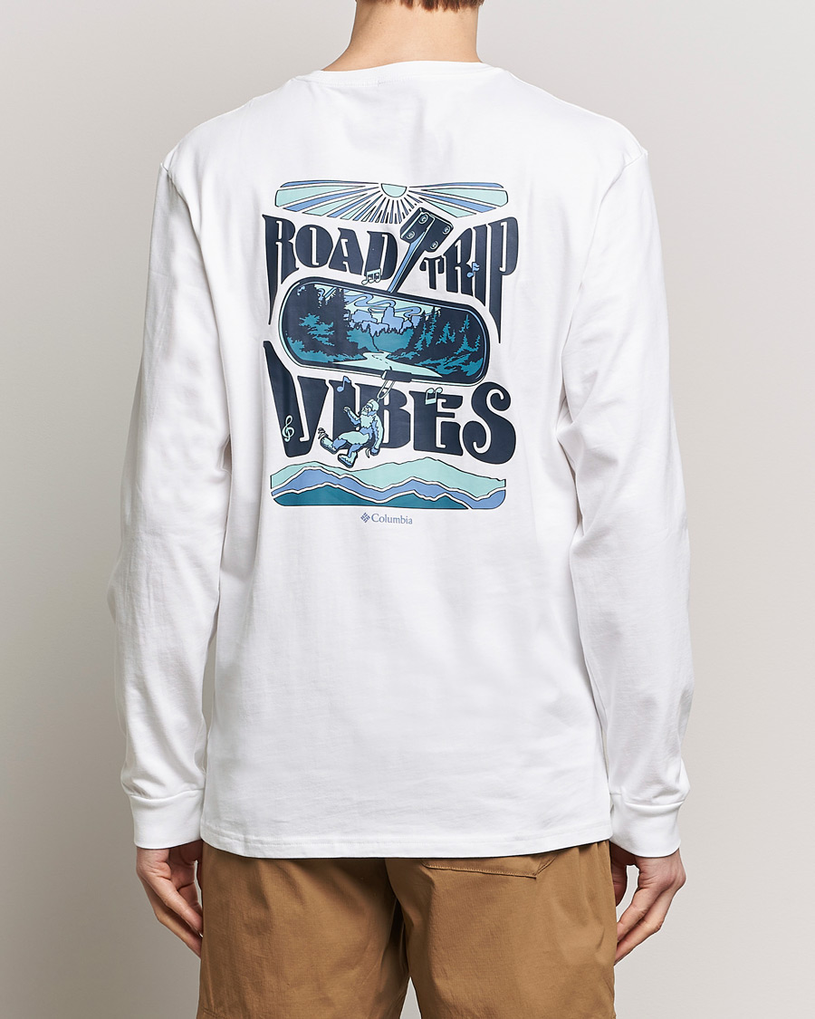 Men | T-Shirts | Columbia | Explorers Canyon Long Sleeve T-Shirt White