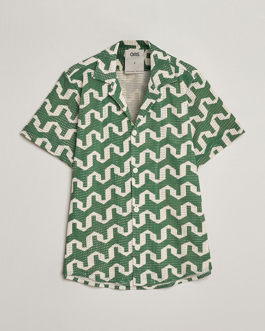 Men | Shirts | OAS | Short Sleeve Cuba Net Shirt Atlas
