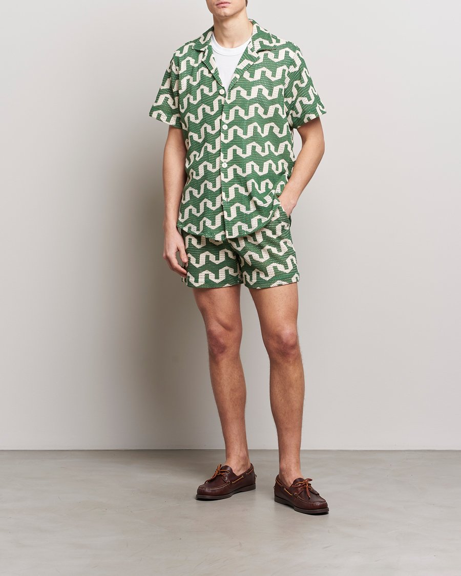 Men | Shirts | OAS | Short Sleeve Cuba Net Shirt Atlas