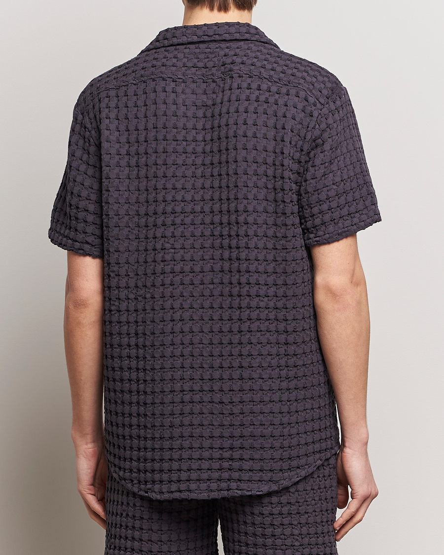 Men | Shirts | OAS | Cuba Waffle Shirt Nearly Black