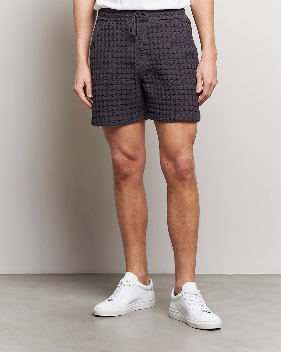 Men | Shorts | OAS | Porto Waffle Shorts Nearly Black