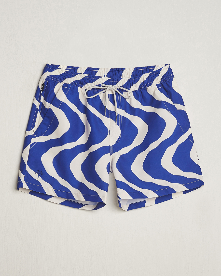 Men | Swimwear | OAS | Printed Swimshorts Blue Rippling