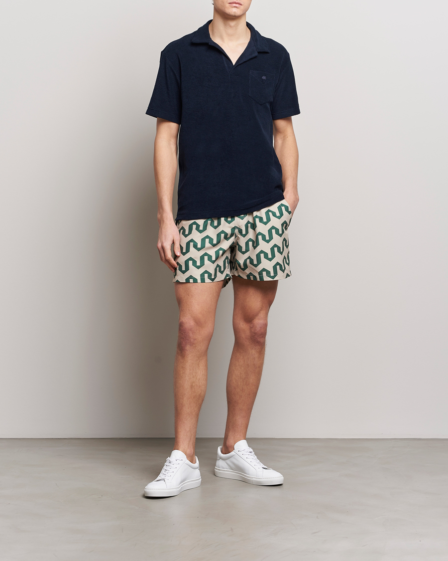 Men | Swimwear | OAS | Printed Swimshorts Atlas