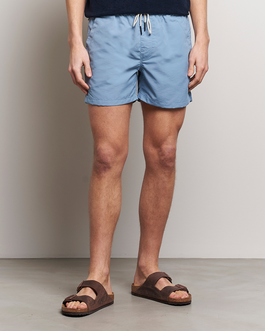 Men | Swimwear | OAS | Plain Swimshorts Sky