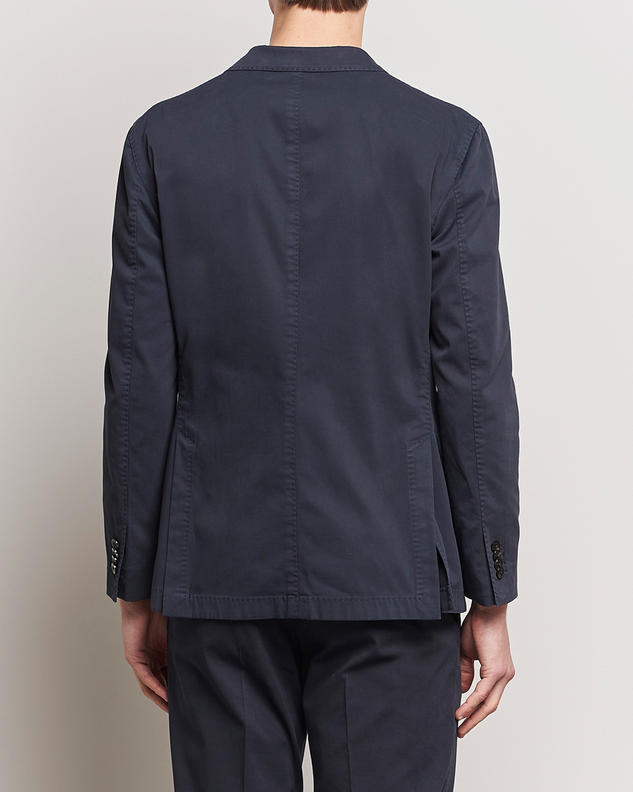 Men | Blazers | Boglioli | K Jacket Double Breasted Cotton Blazer Navy