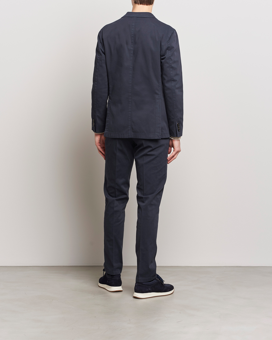 Men | Suits | Boglioli | K Jacket Cotton Stretch Suit Navy