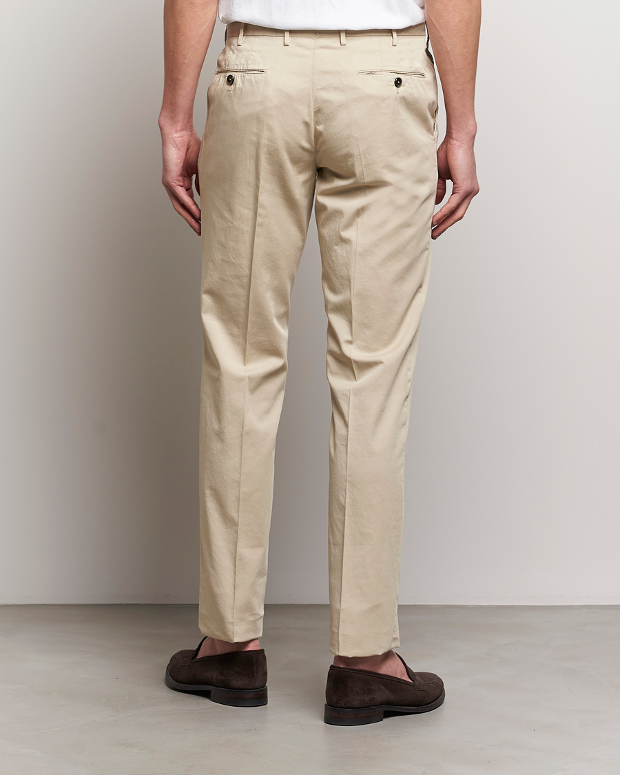Men | Trousers | PT01 | Slim Fit Garment Dyed Stretch Chinos Beige