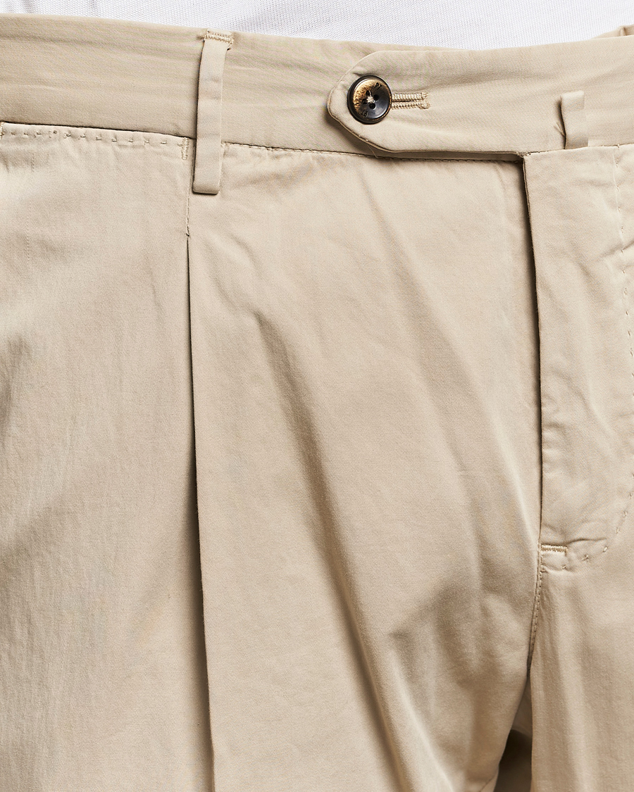 Men | Trousers | PT01 | Slim Fit Garment Dyed Stretch Chinos Beige
