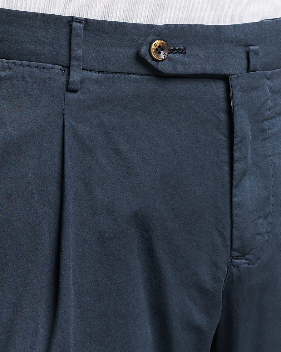 Men | Trousers | PT01 | Slim Fit Garment Dyed Stretch Chinos Navy