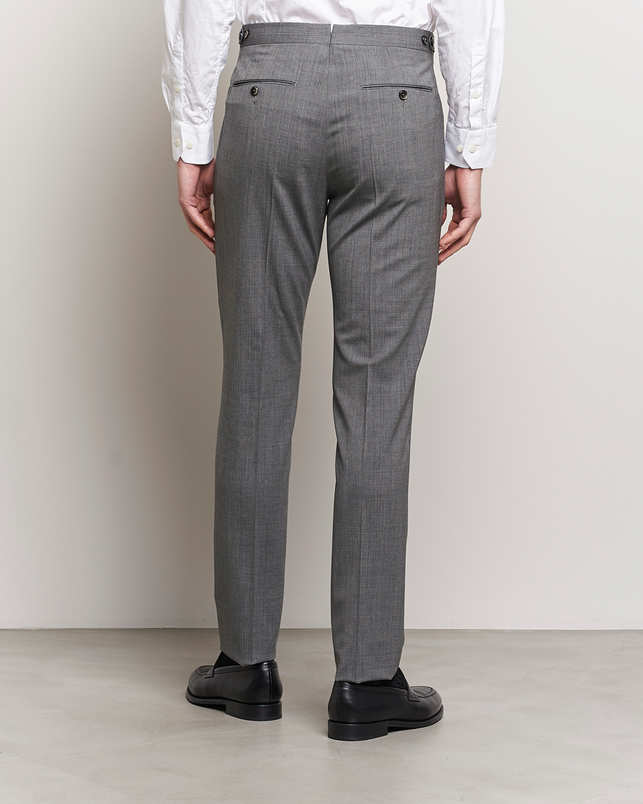 Men | Trousers | PT01 | Gentleman Fit Wool Stretch Trousers Medium Grey