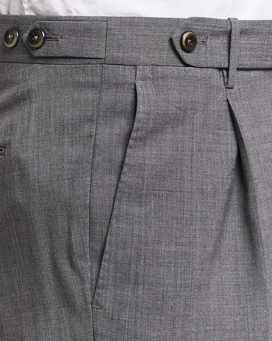 Men | Trousers | PT01 | Gentleman Fit Wool Stretch Trousers Medium Grey