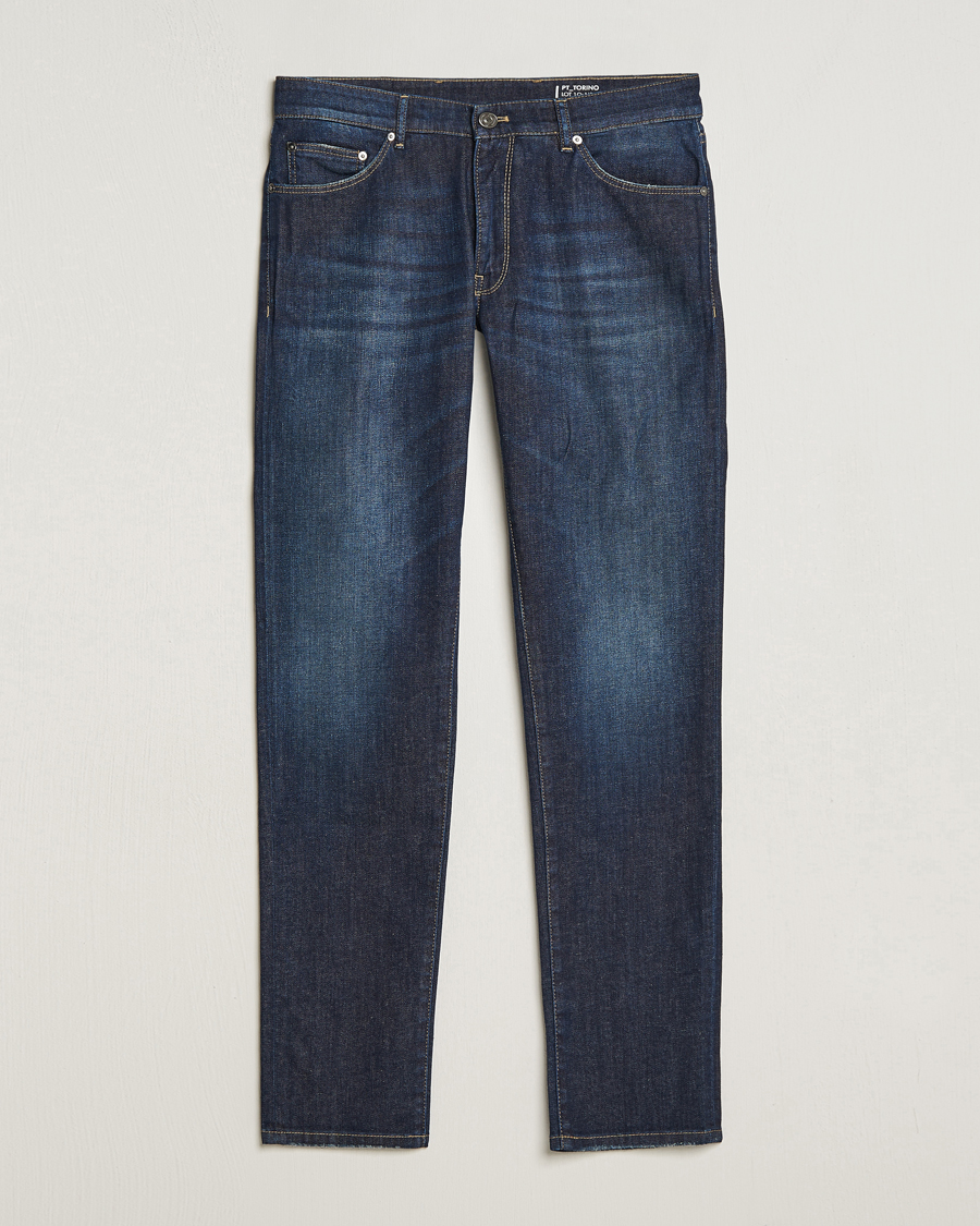 Men | Jeans | PT01 | Slim Fit Stretch Jeans Dark Blue Wash