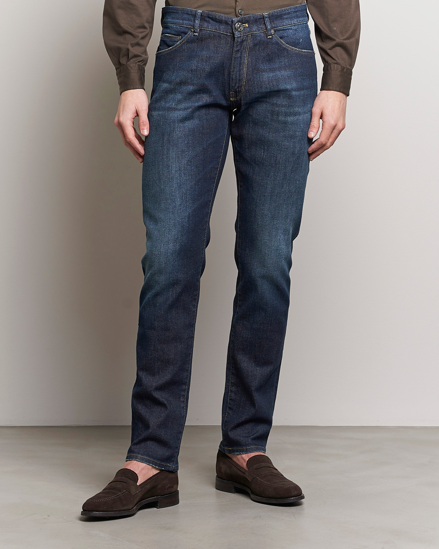 Men | Jeans | PT01 | Slim Fit Stretch Jeans Dark Blue Wash