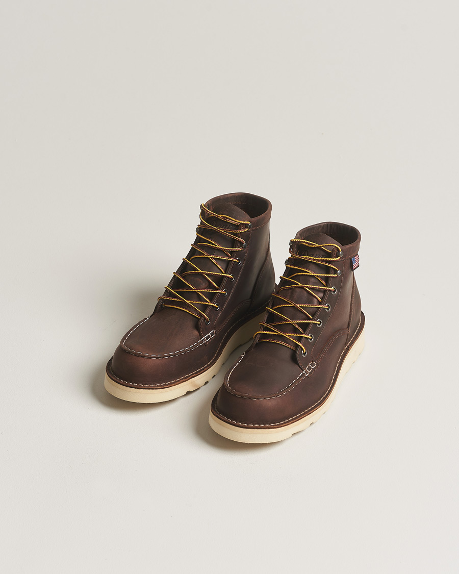 Men | Boots | Danner | Bull Run Leather Moc Toe Boot Brown