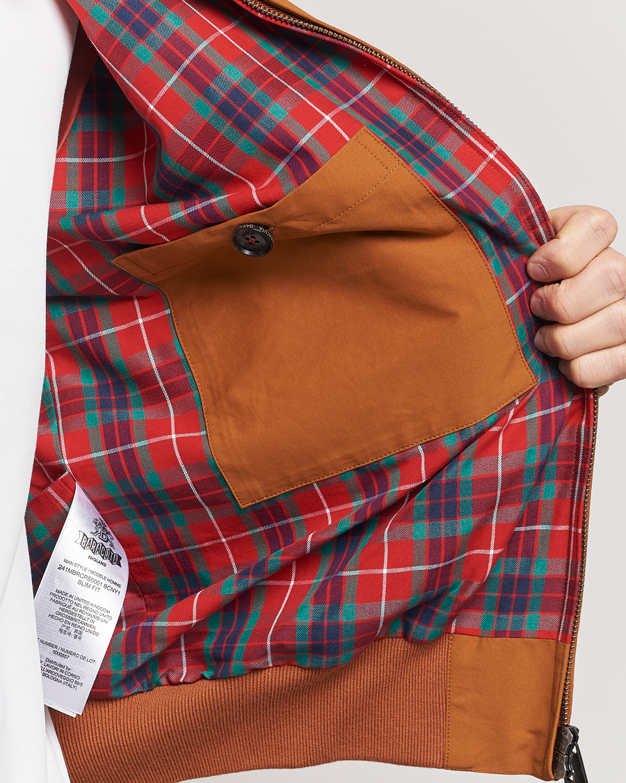 Men | Coats & Jackets | Baracuta | G9 Original Harrington Jacket Pumpkin Spice