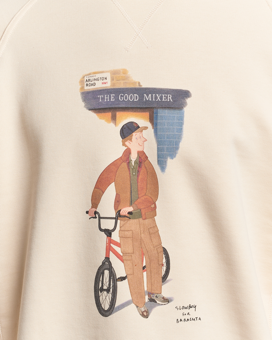 Men | Sweaters & Knitwear | Baracuta | Slowboy Colourmen Cotton Crew Neck Butter