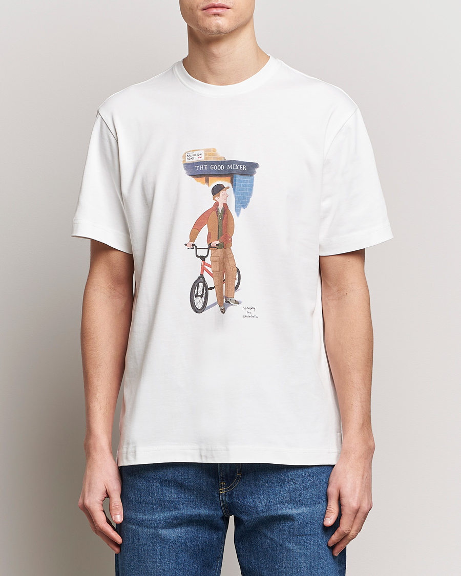 Men | T-Shirts | Baracuta | Slowboy Arlington Cotton T-Shirt Off White