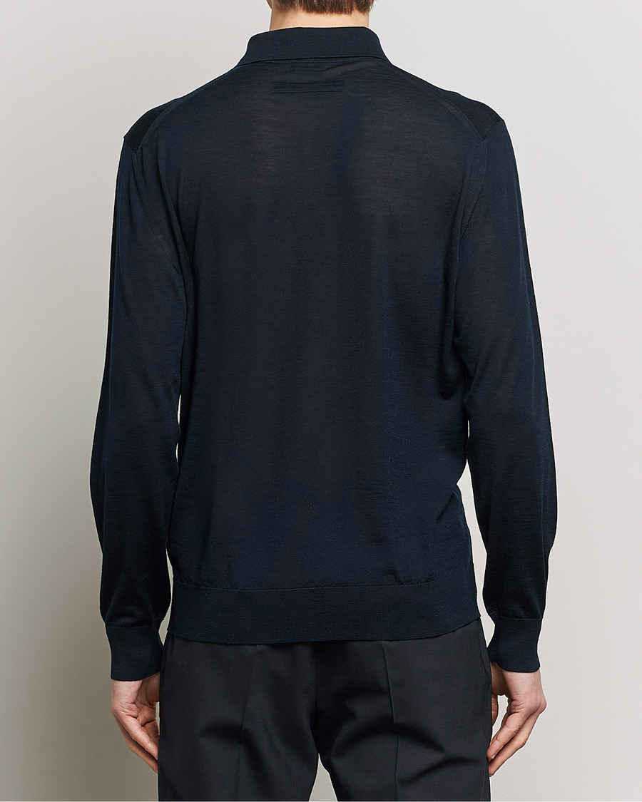 Men | Sweaters & Knitwear | Zegna | High Performance Wool Polo Navy